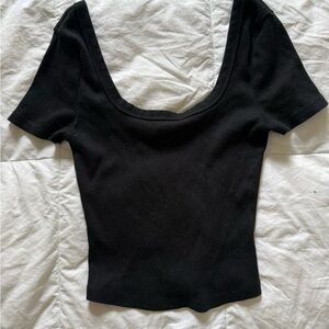 Universal Thread Black Crop Top